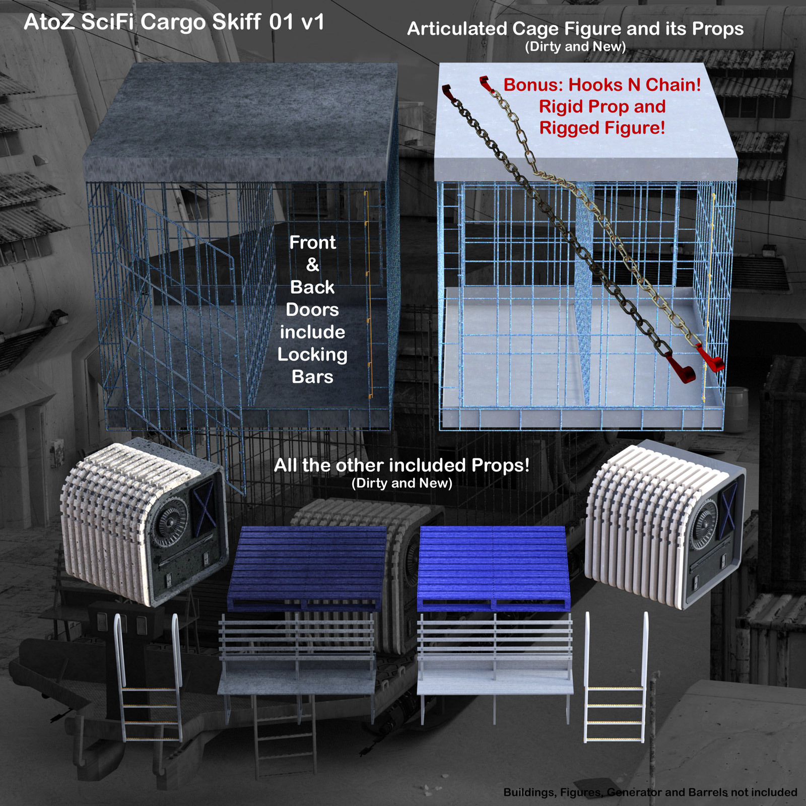 AtoZ SciFi Cargo Skiff I v1 by N/A