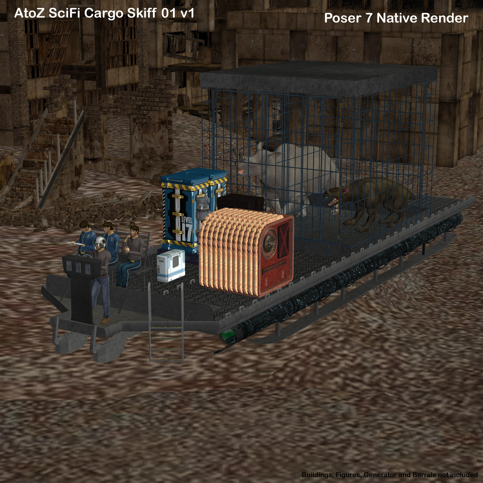 AtoZ SciFi Cargo Skiff I v1 by N/A