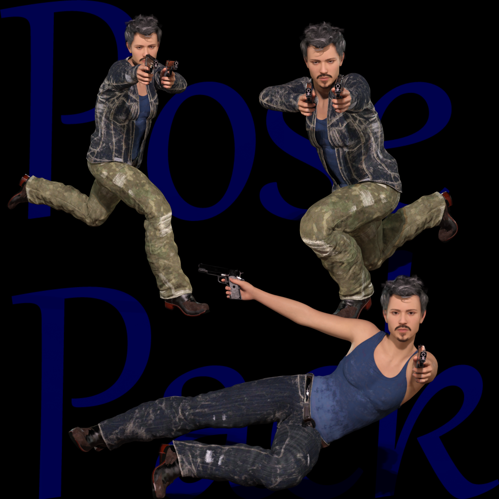 Pose Pack For Genesis 9 by N/A