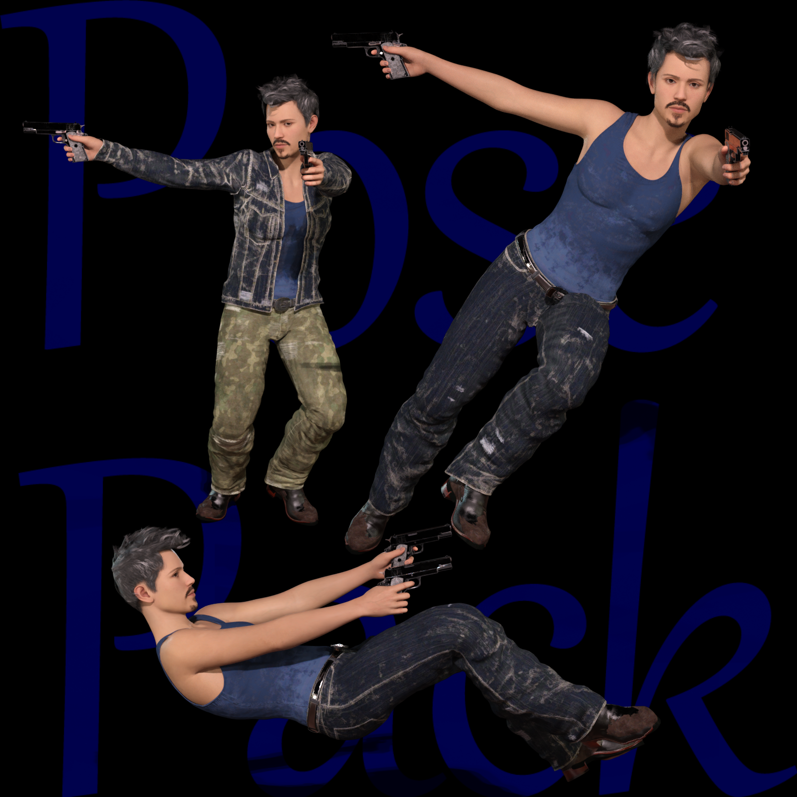 Pose Pack For Genesis 9 by N/A