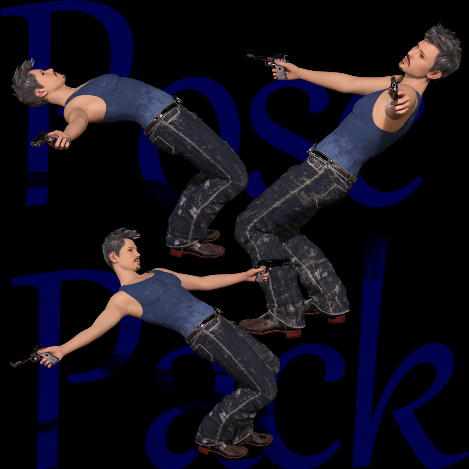 Pose Pack For Genesis 9 by N/A
