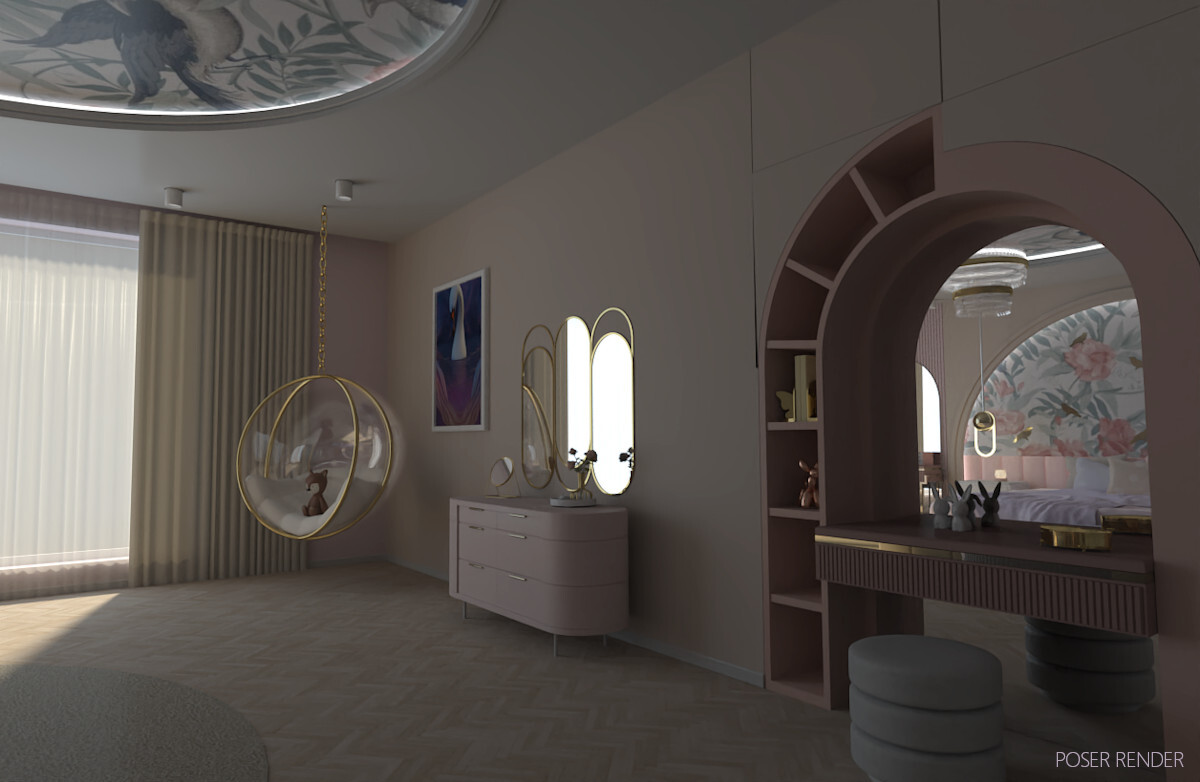 Luxurious Girls Bedroom by N/A
