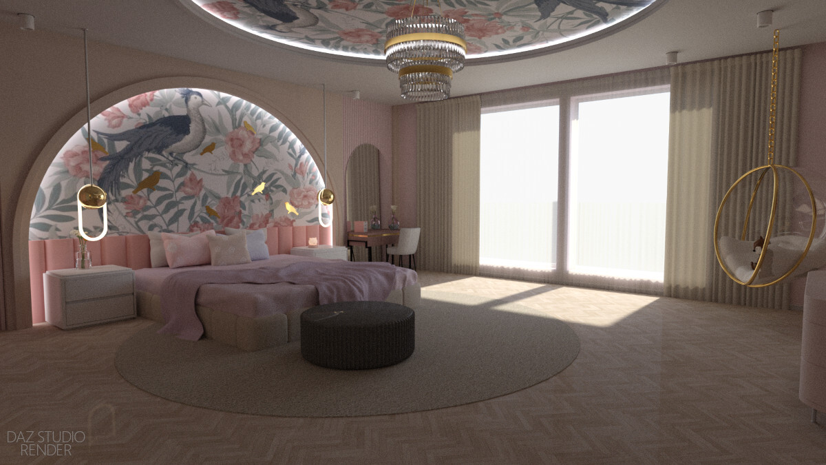 Luxurious Girls Bedroom by N/A