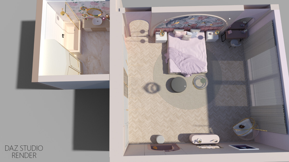 Luxurious Girls Bedroom by N/A