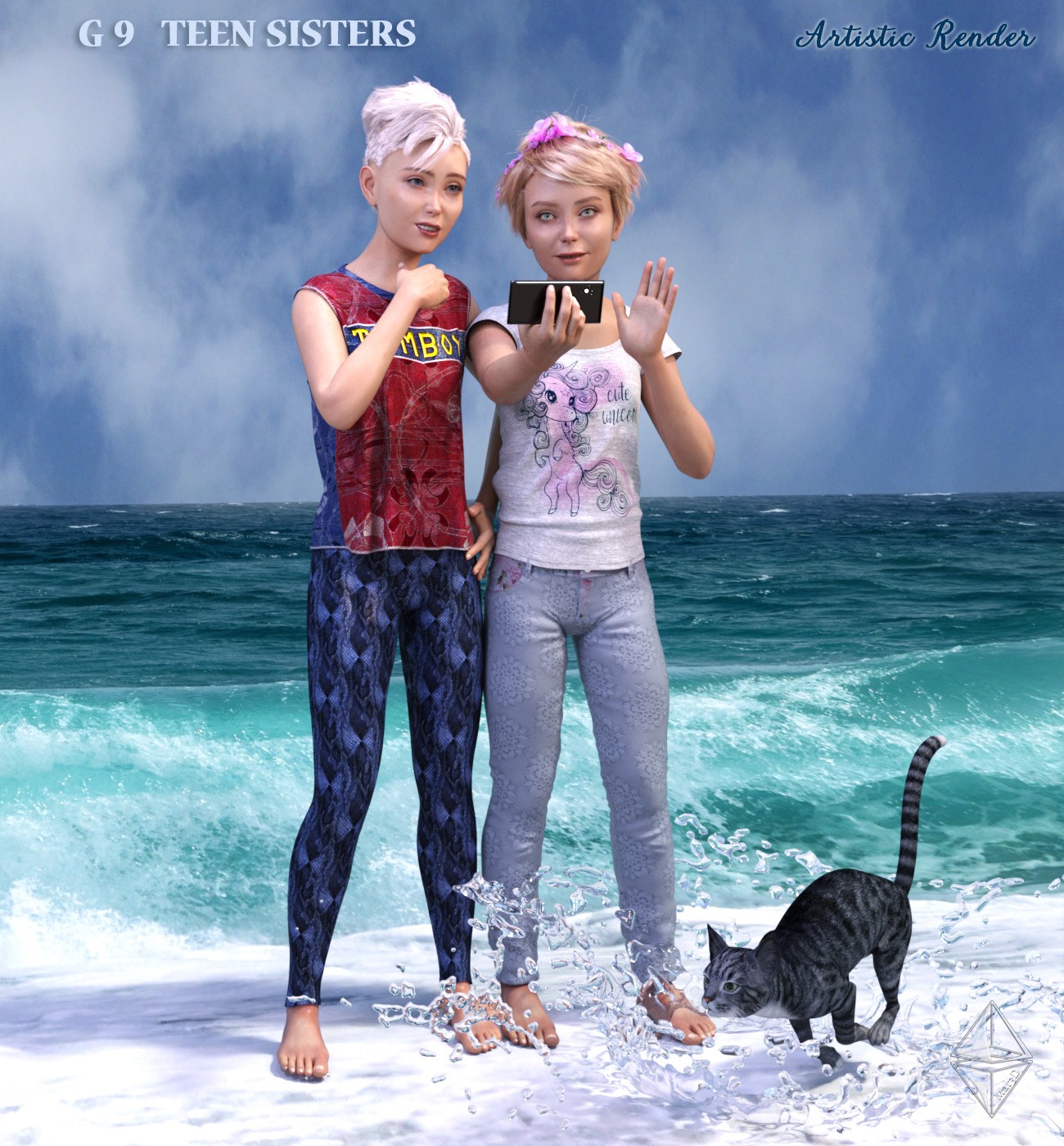 G9 Teen Sisters - Full Character Shapes by N/A
