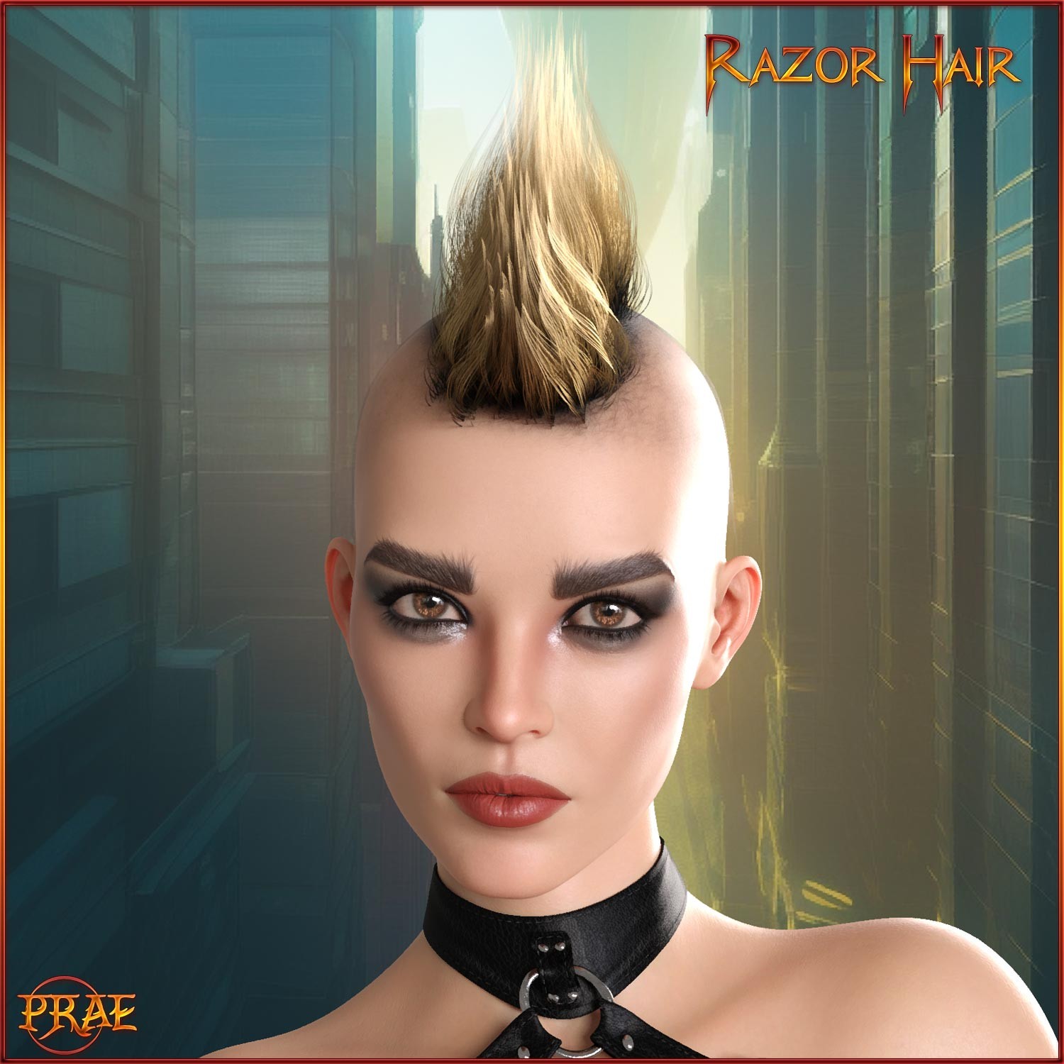 Prae-Razor Hair For G8 G9 Daz by N/A