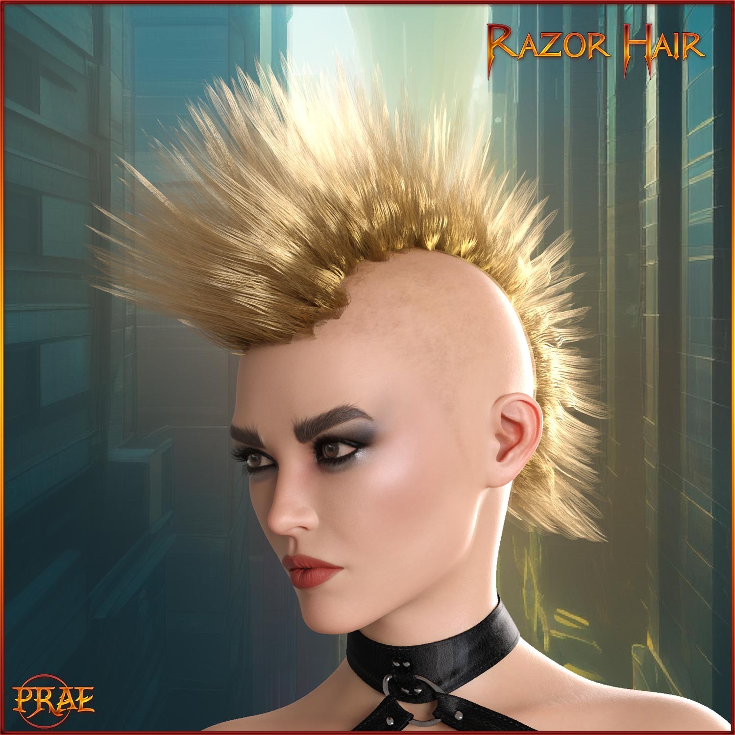 Prae-Razor Hair For G8 G9 Daz by N/A