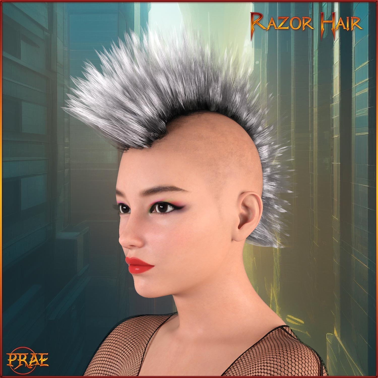 Prae-Razor Hair For G8 G9 Daz by N/A