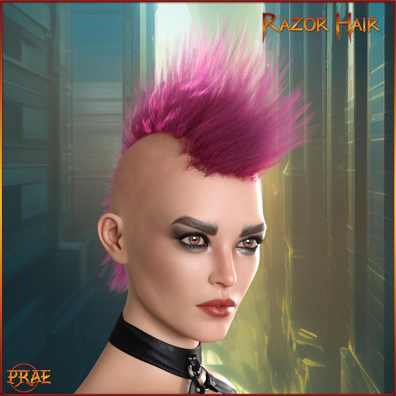 Prae-Razor Hair For G8 G9 Daz by N/A