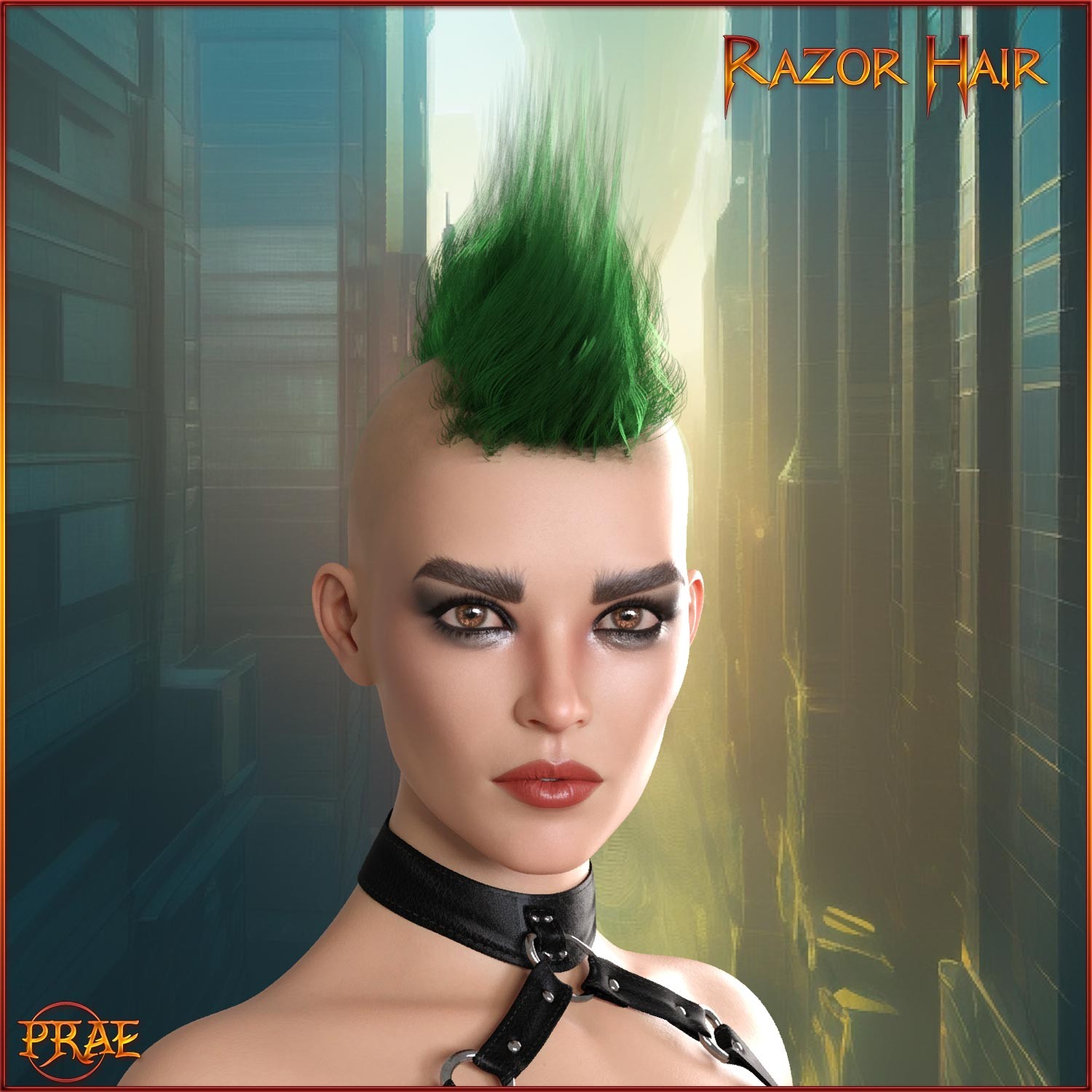 Prae-Razor Hair For G8 G9 Daz by N/A