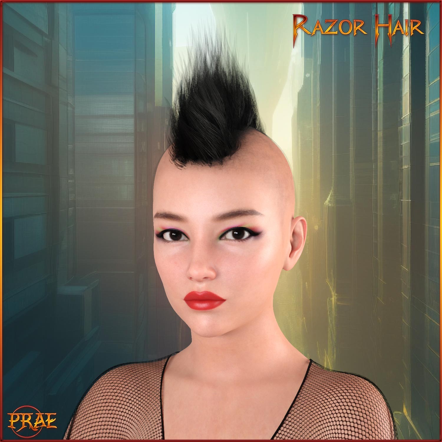 Prae-Razor Hair For G8 G9 Daz by N/A