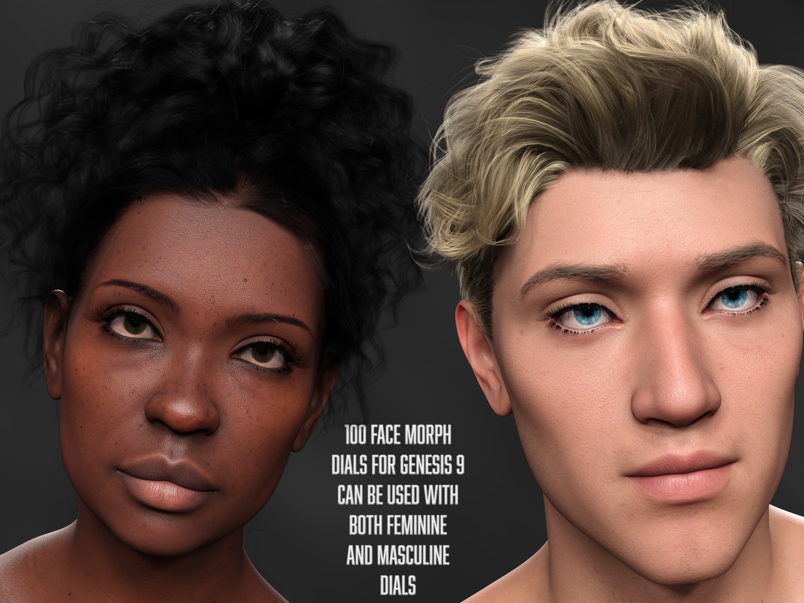Twizted 100 Faces for Genesis 9 by N/A
