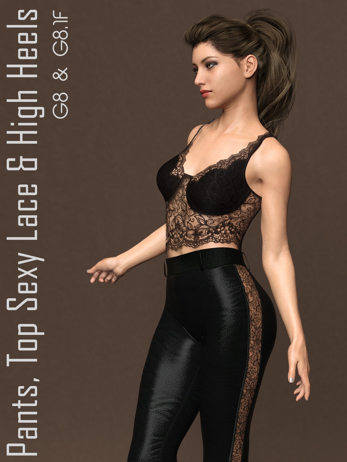 Pants, Top Sexy Lace & High Heels for G8 & G8.1 by N/A