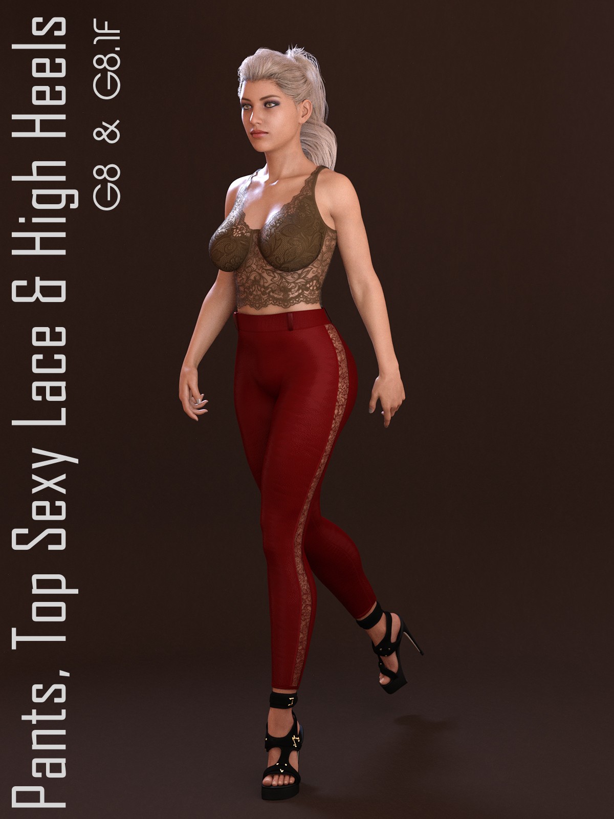 Pants, Top Sexy Lace & High Heels for G8 & G8.1 by N/A