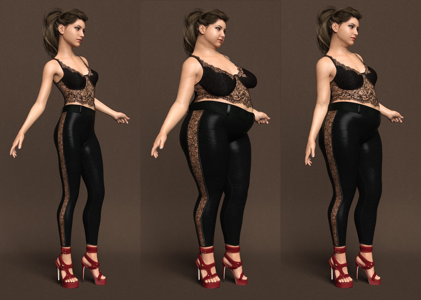 Pants, Top Sexy Lace & High Heels for G8 & G8.1 by N/A