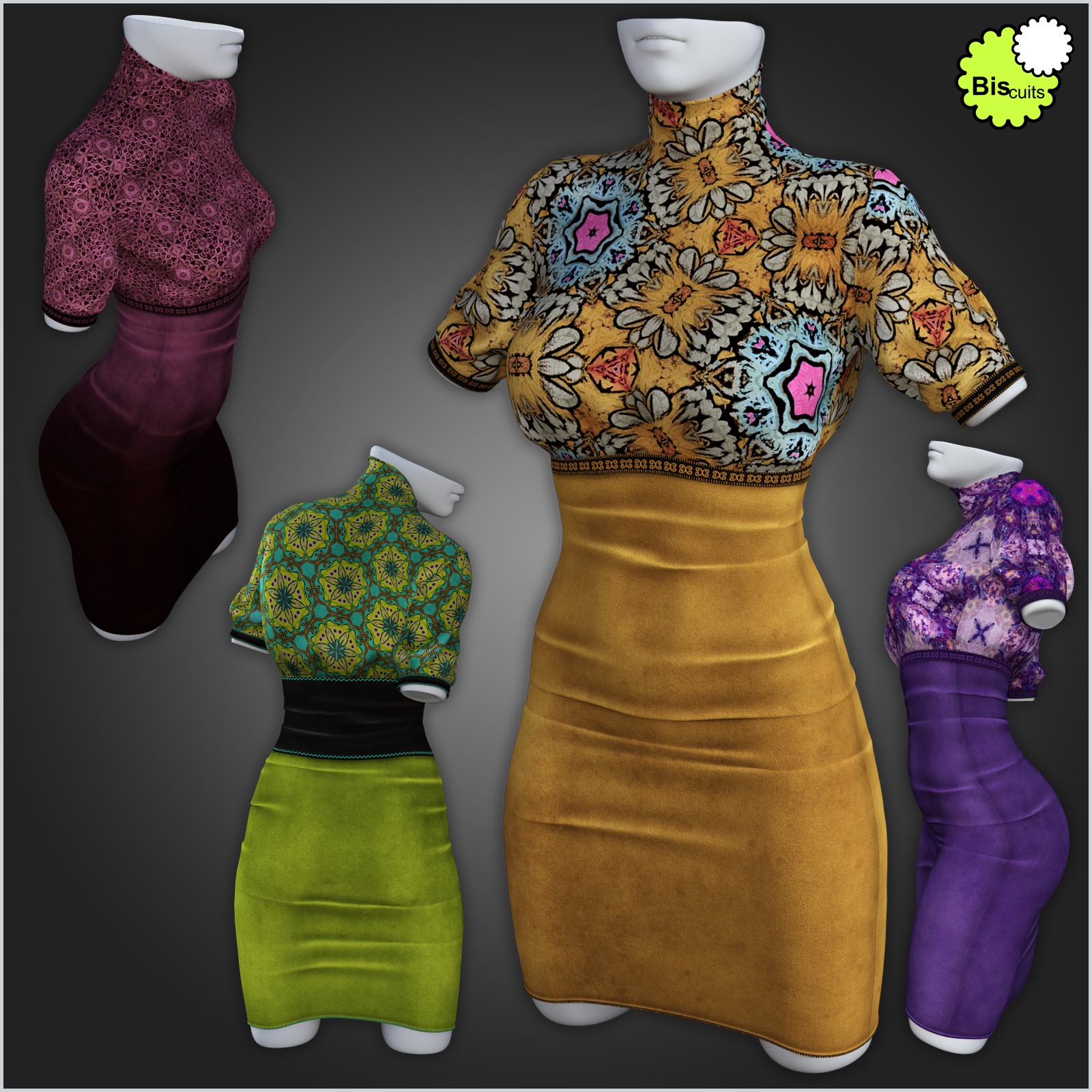 Biscuits Xpand for dForce ComfortII Dress by N/A