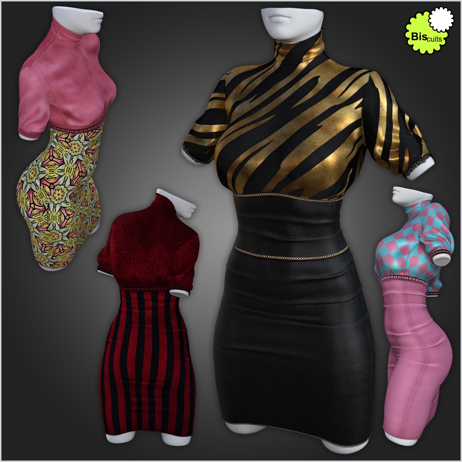 Biscuits Xpand for dForce ComfortII Dress by N/A