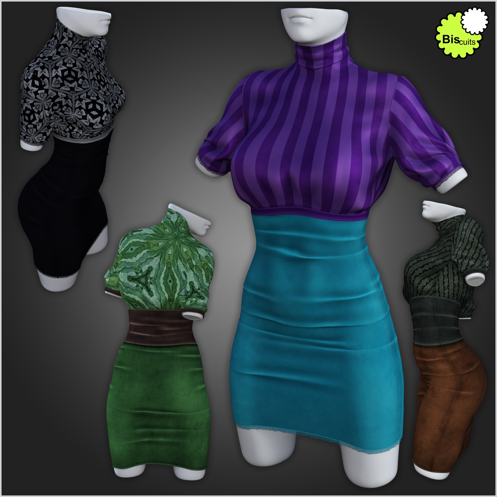 Biscuits Xpand for dForce ComfortII Dress by N/A