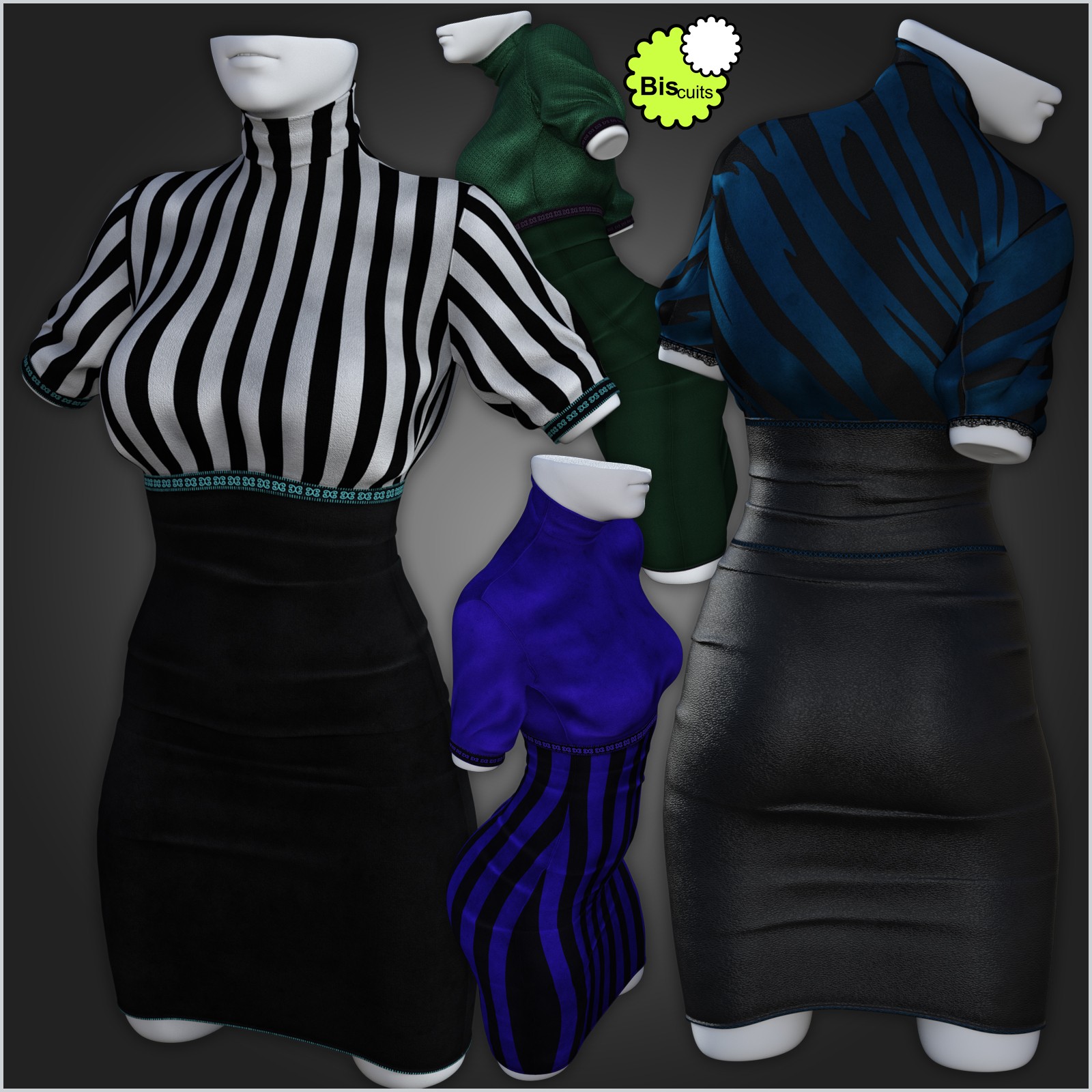 Biscuits Xpand for dForce ComfortII Dress by N/A