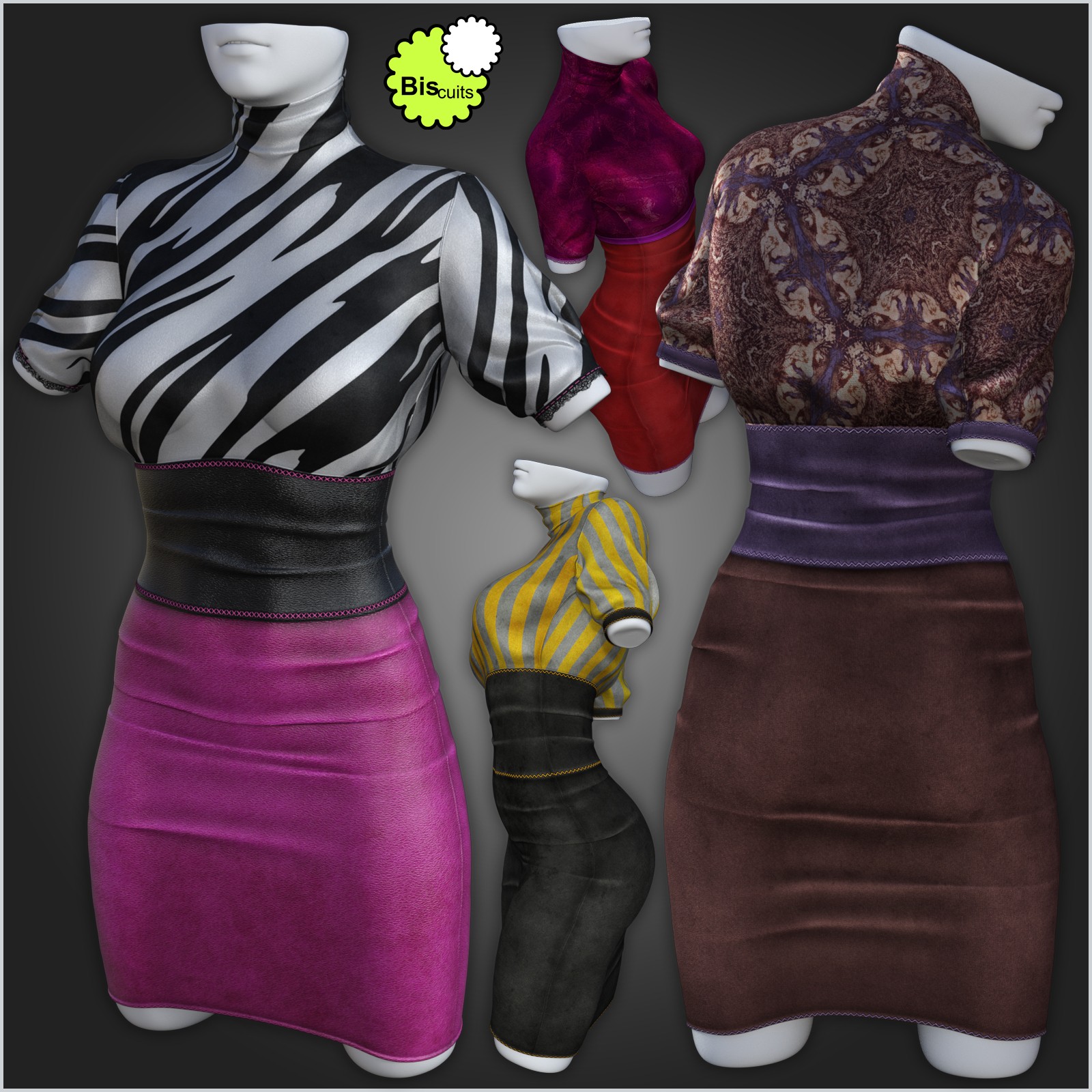 Biscuits Xpand for dForce ComfortII Dress by N/A