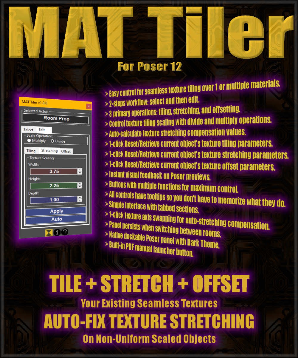 MAT Tiler for Poser 12 by N/A