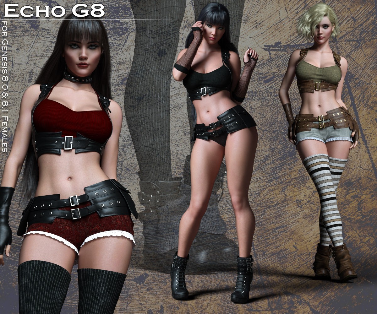 Echo G8 for Genesis 8/8.1 Females by N/A