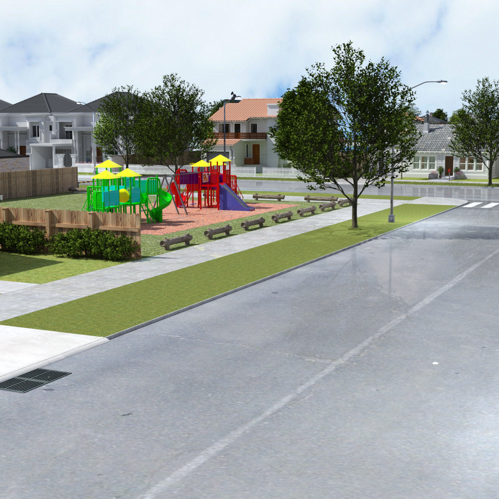 Suburban Neighbourhood Street for DAZ by N/A