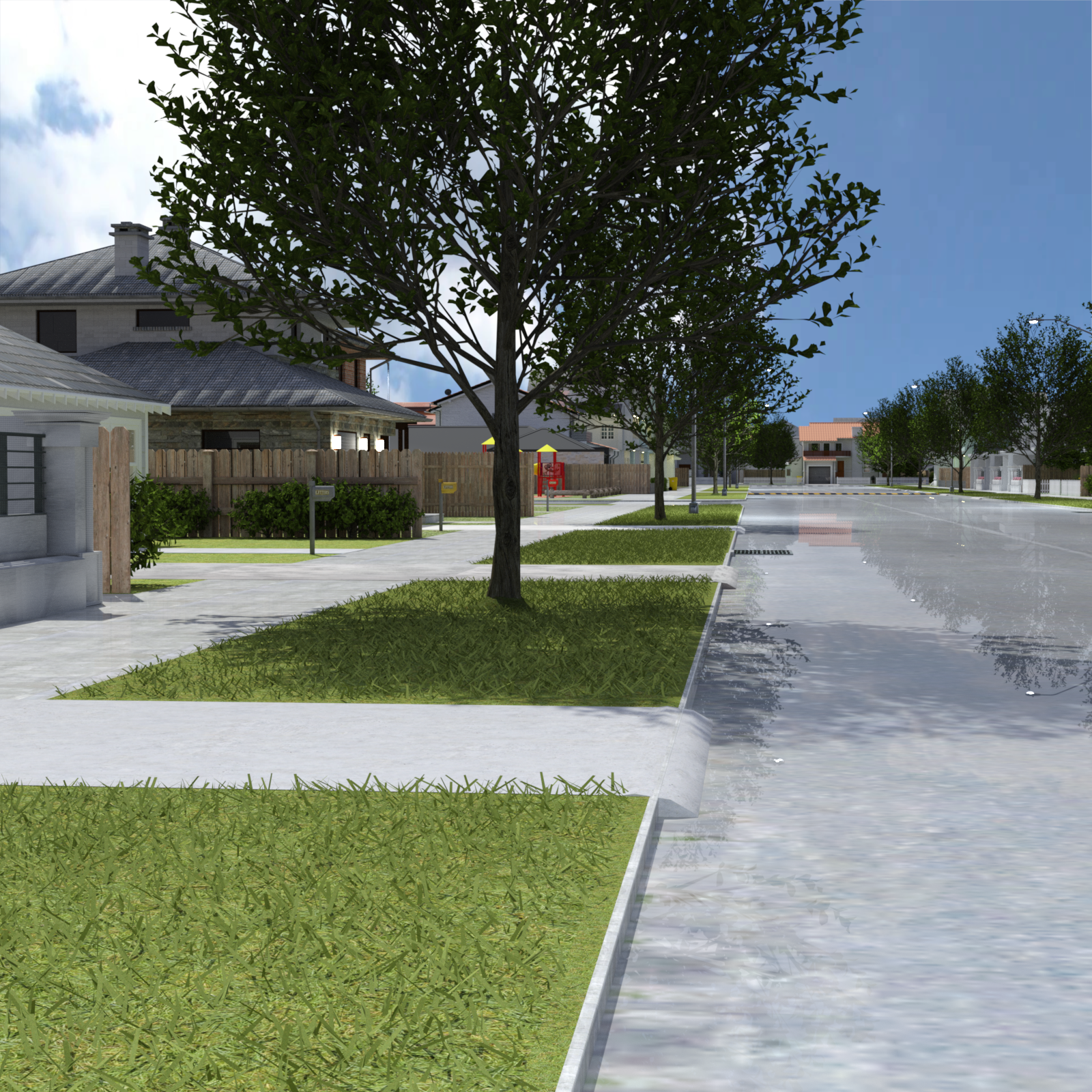 Suburban Neighbourhood Street for DAZ by N/A