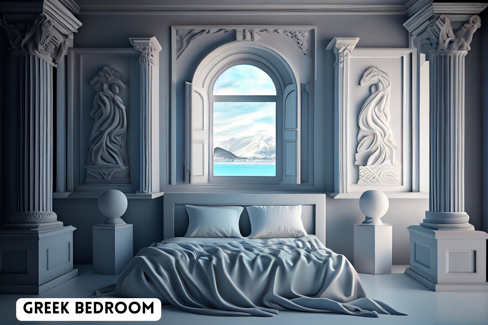 Greek Bedroom by N/A