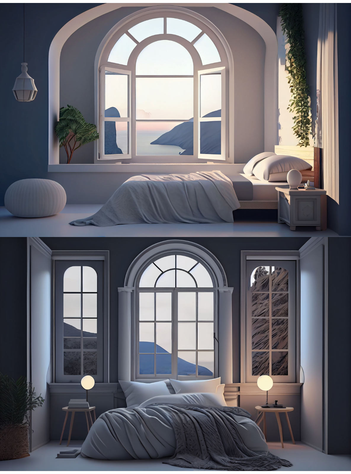 Greek Bedroom by N/A