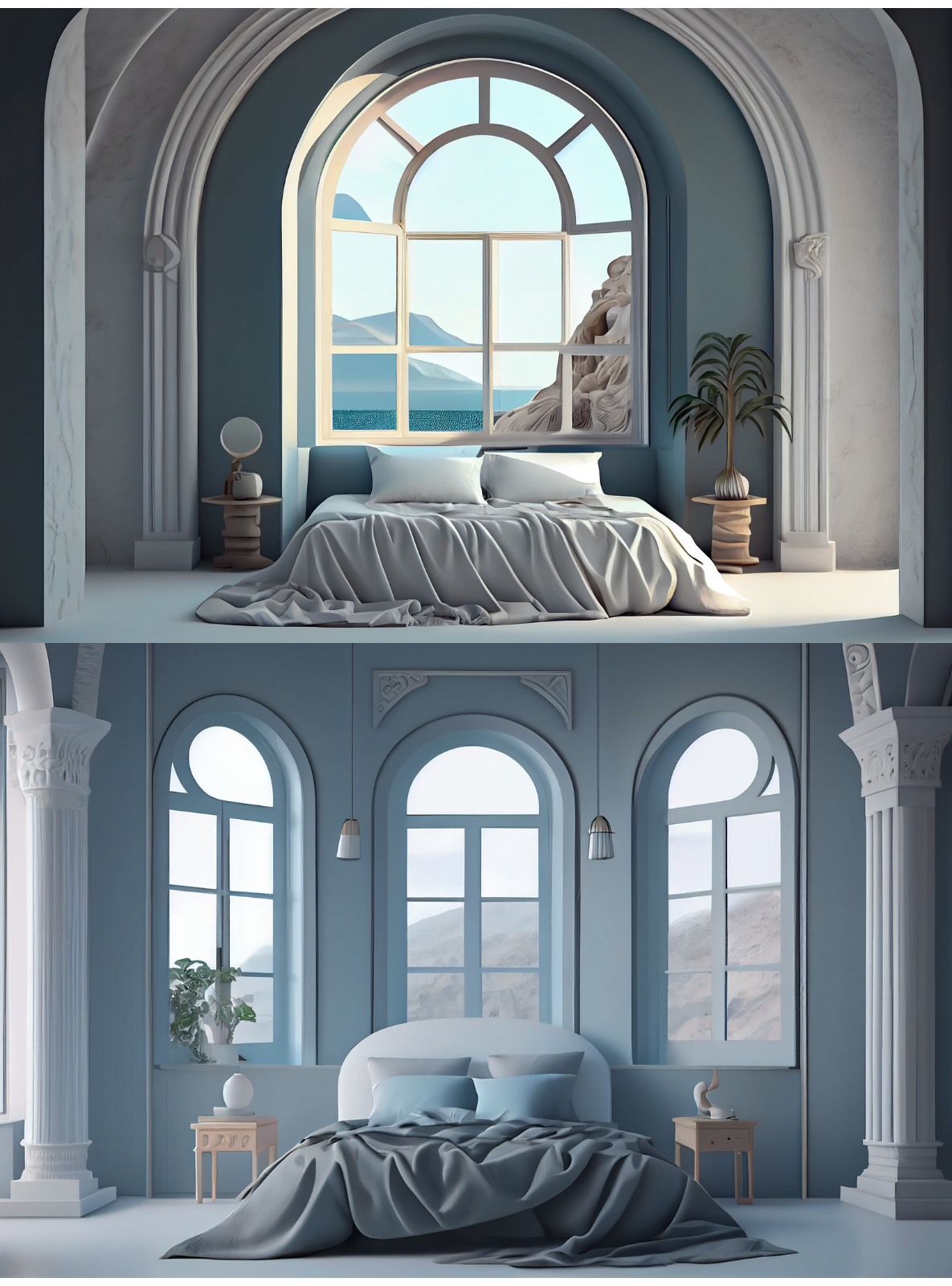 Greek Bedroom by N/A