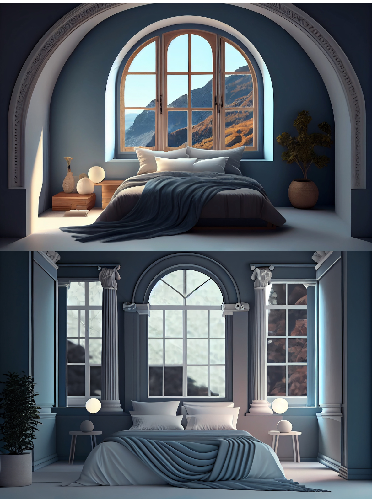 Greek Bedroom by N/A