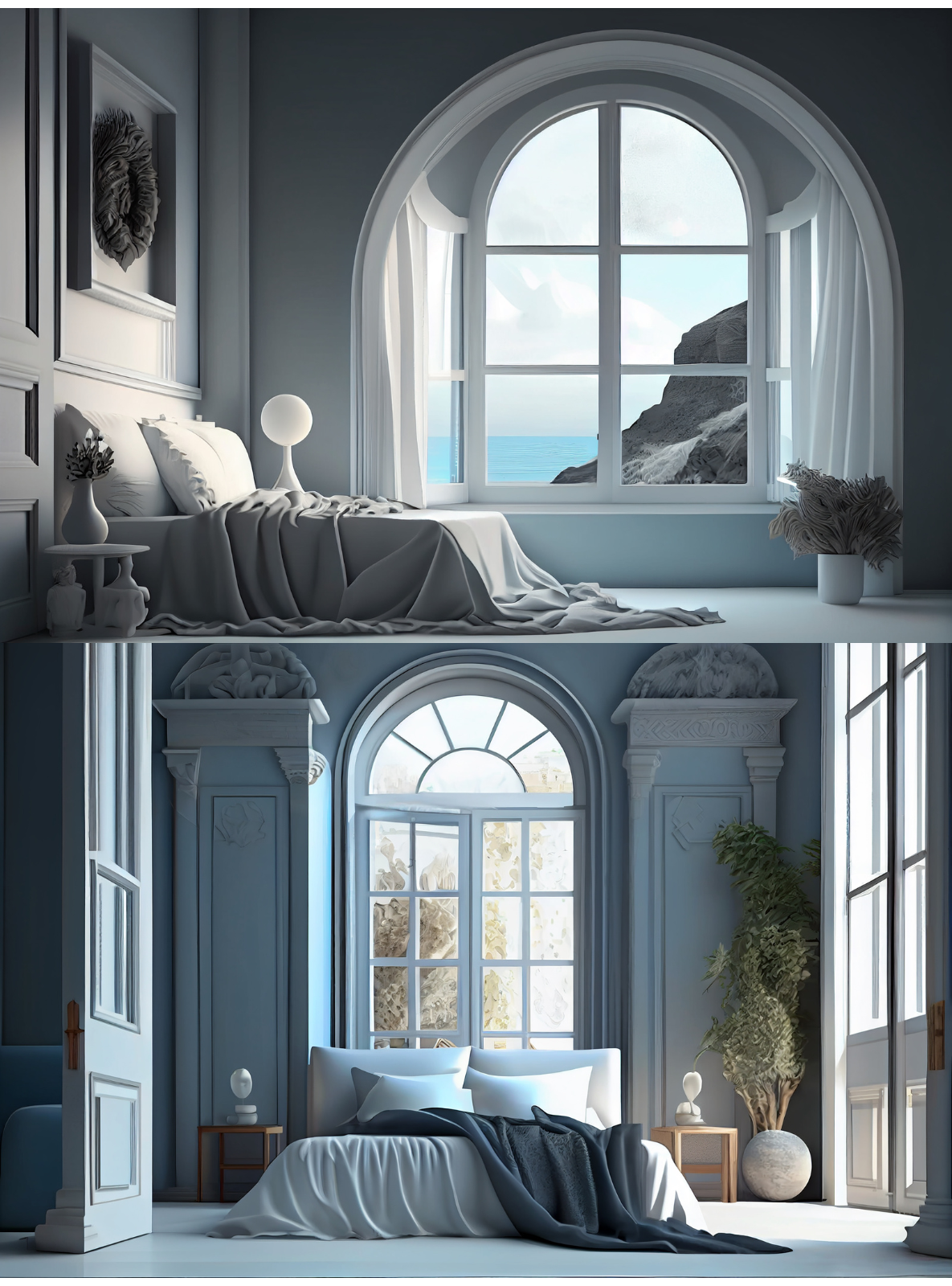 Greek Bedroom by N/A