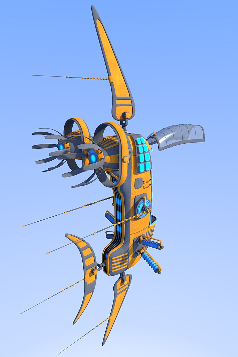 Techno Fish for Daz Studio by N/A