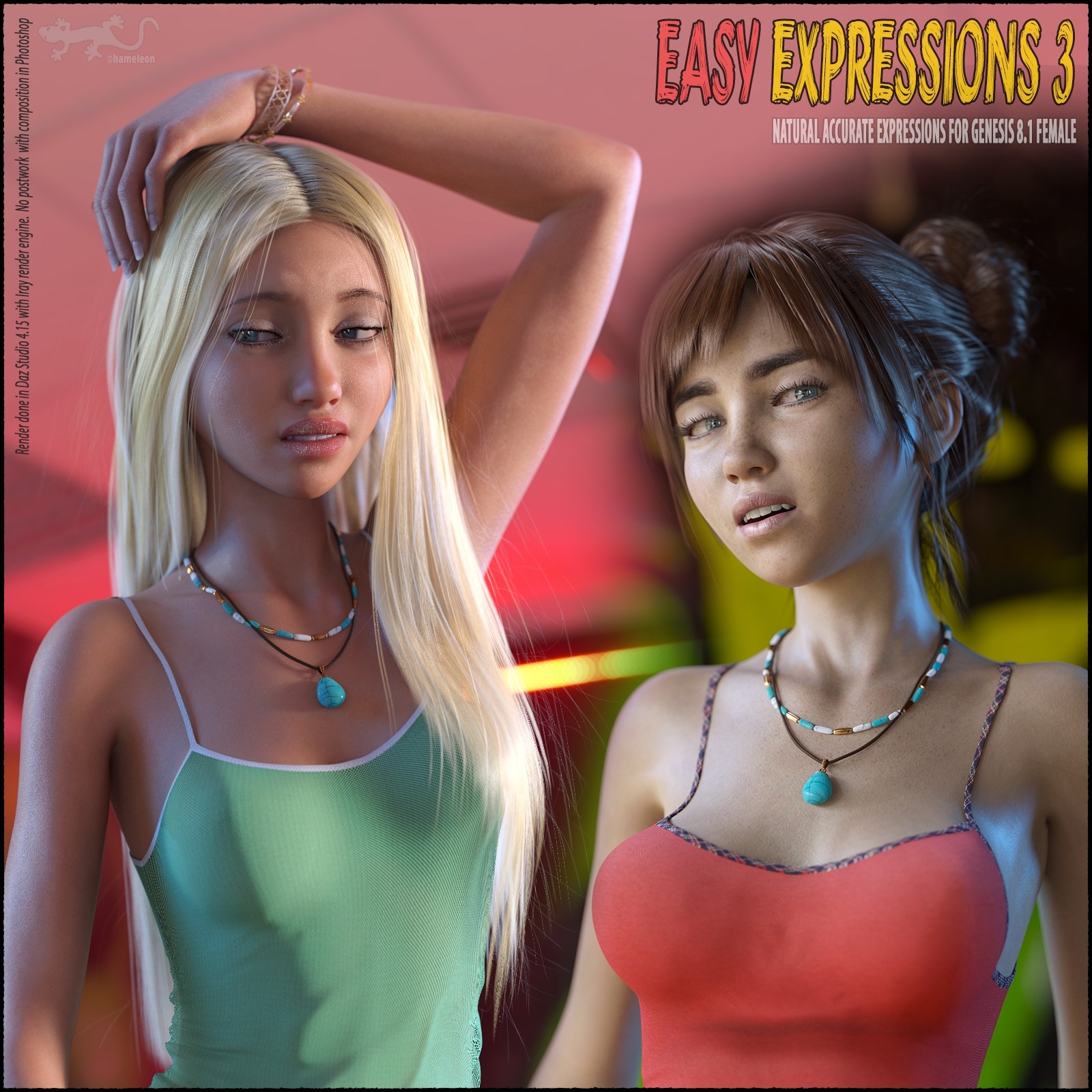Easy Expressions 3 for Genesis 8.1 Female by N/A