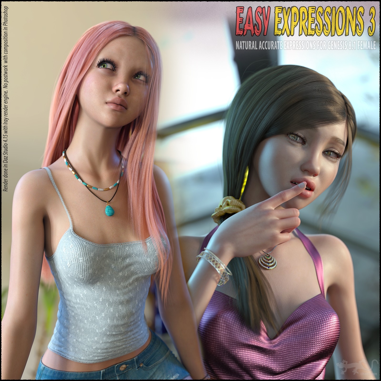 Easy Expressions 3 for Genesis 8.1 Female by N/A