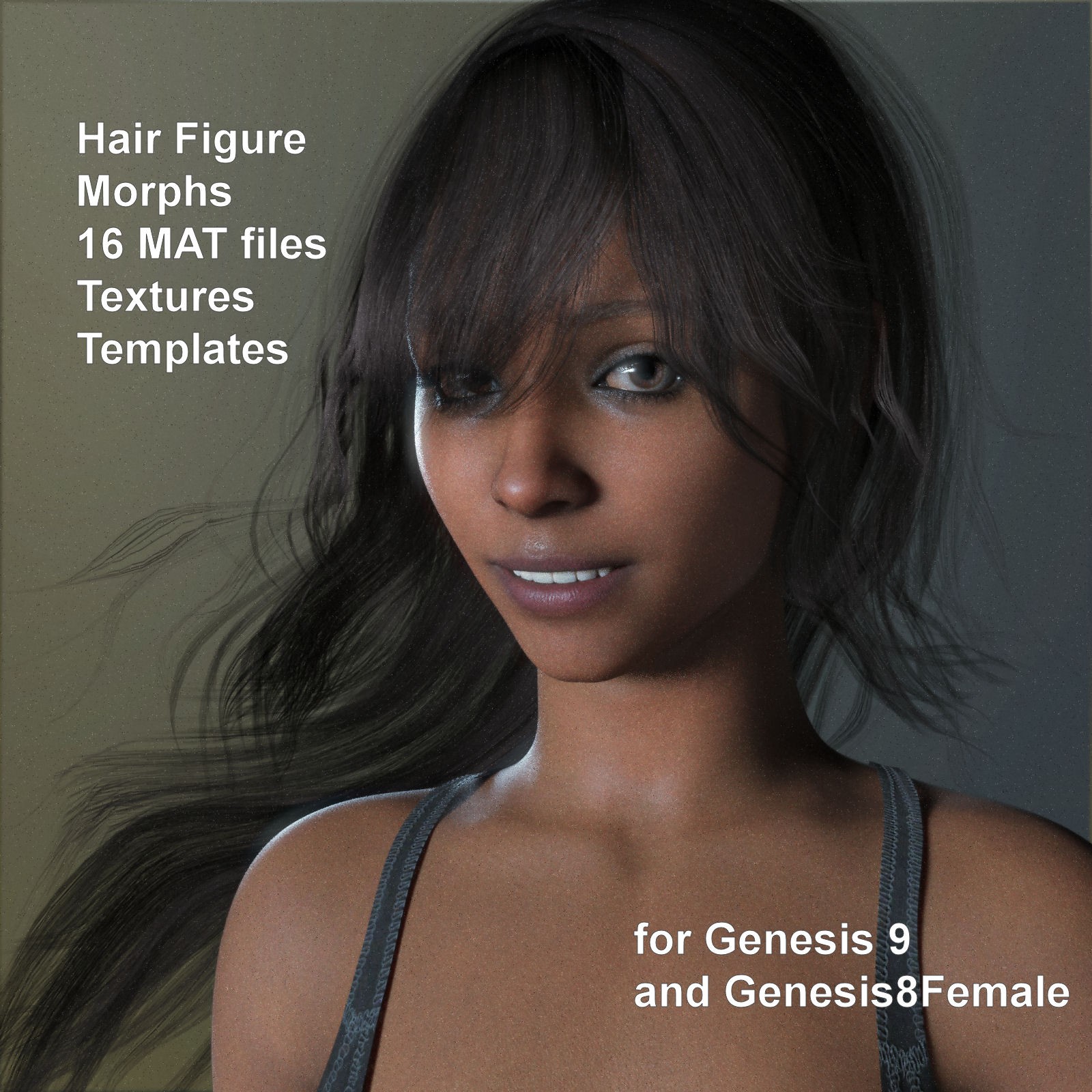 Rosalina Hair for G8F & G9 by N/A
