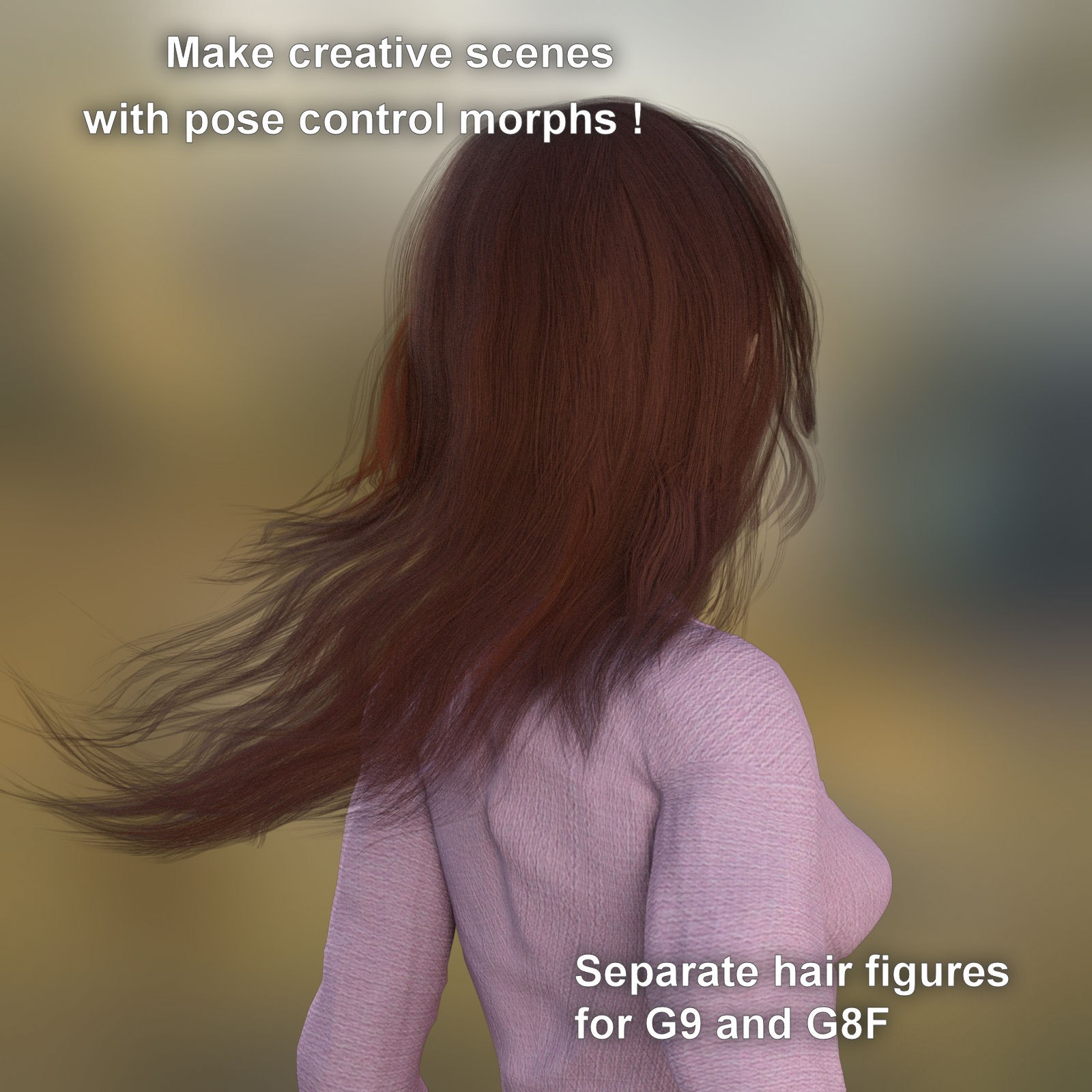 Rosalina Hair for G8F & G9 by N/A