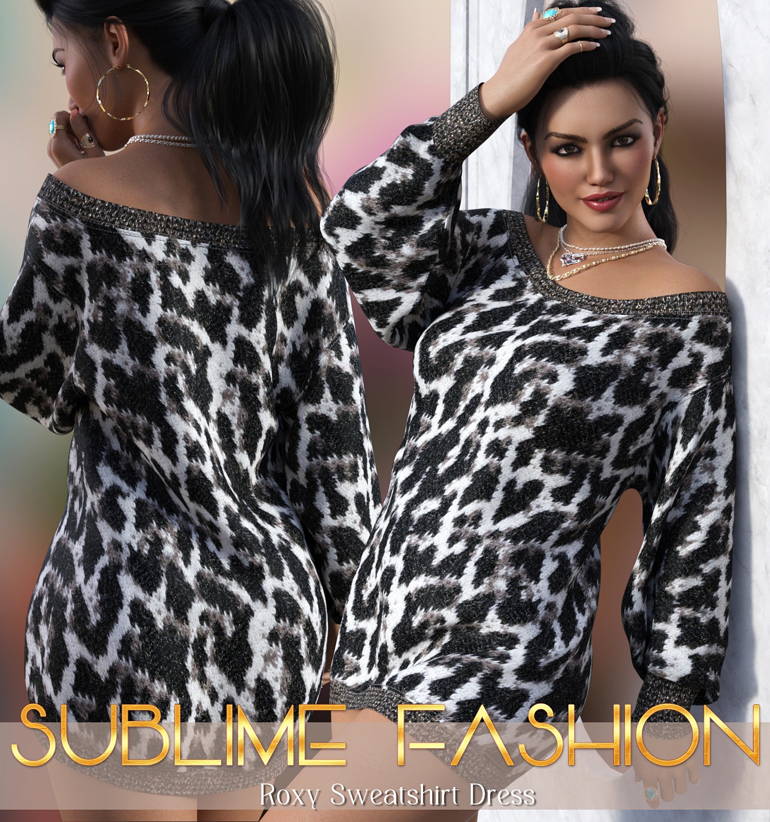Sublime Fashion Roxy Sweatshirt Dress by N/A