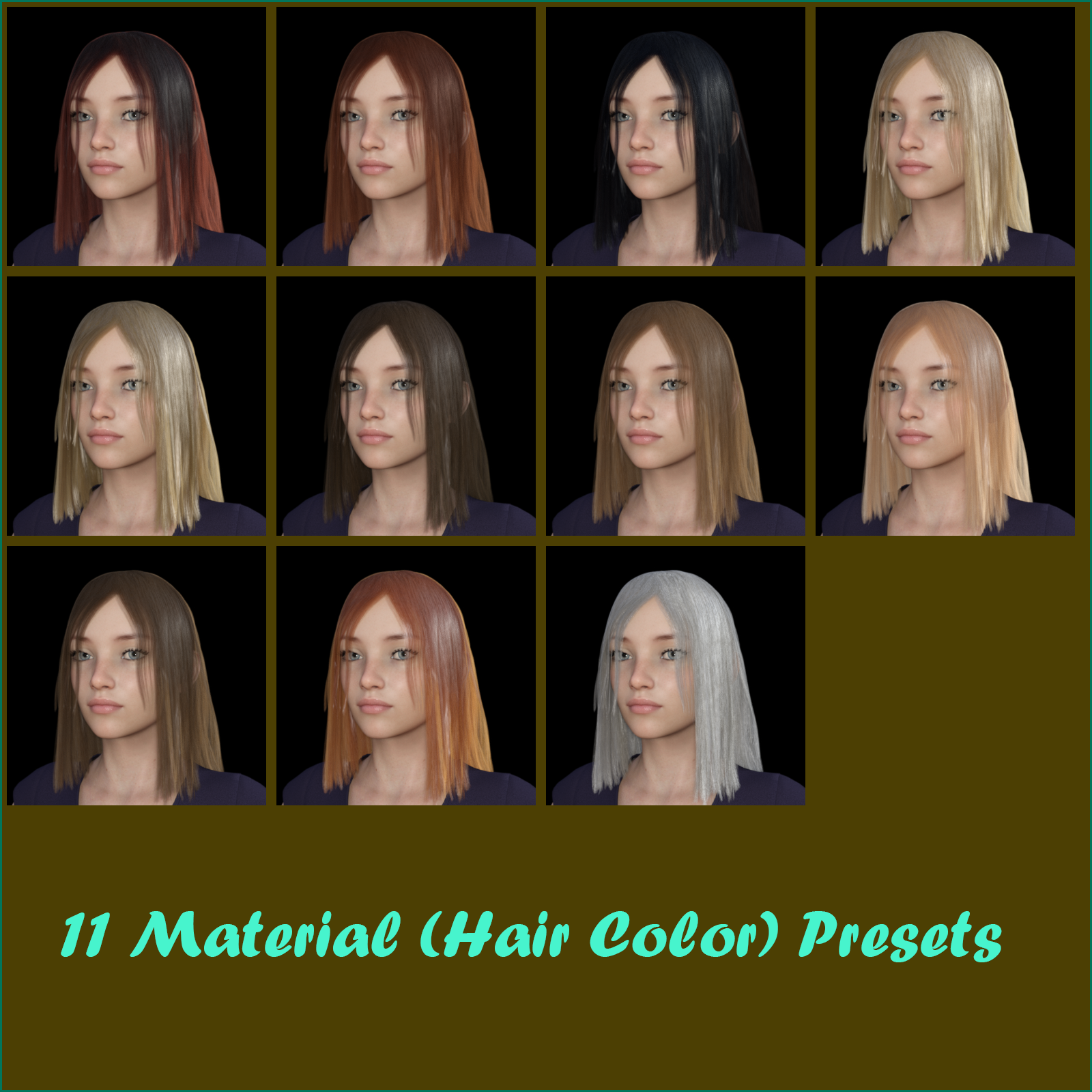 dForce Ksu Hair for G8F by N/A