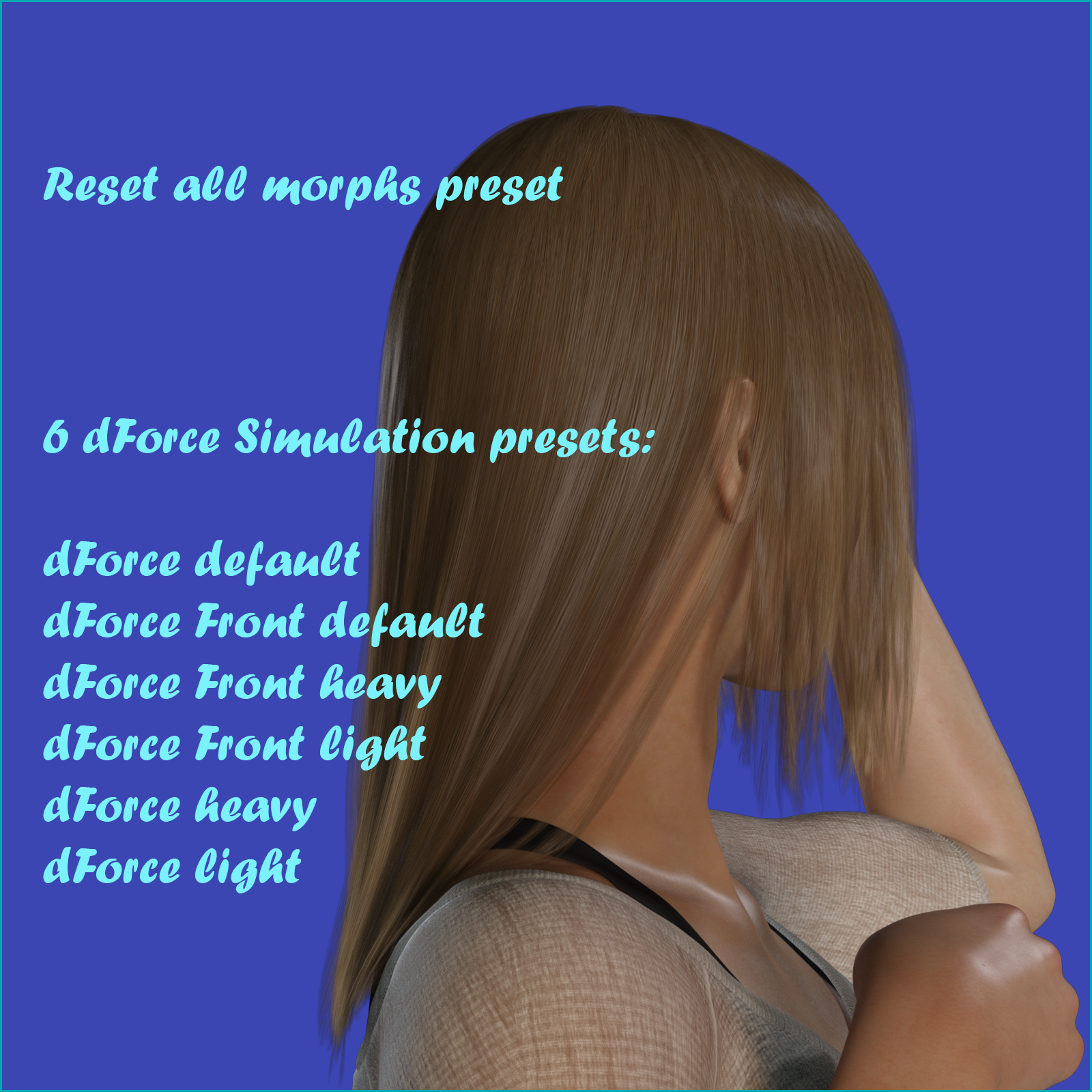 dForce Ksu Hair for G8F by N/A