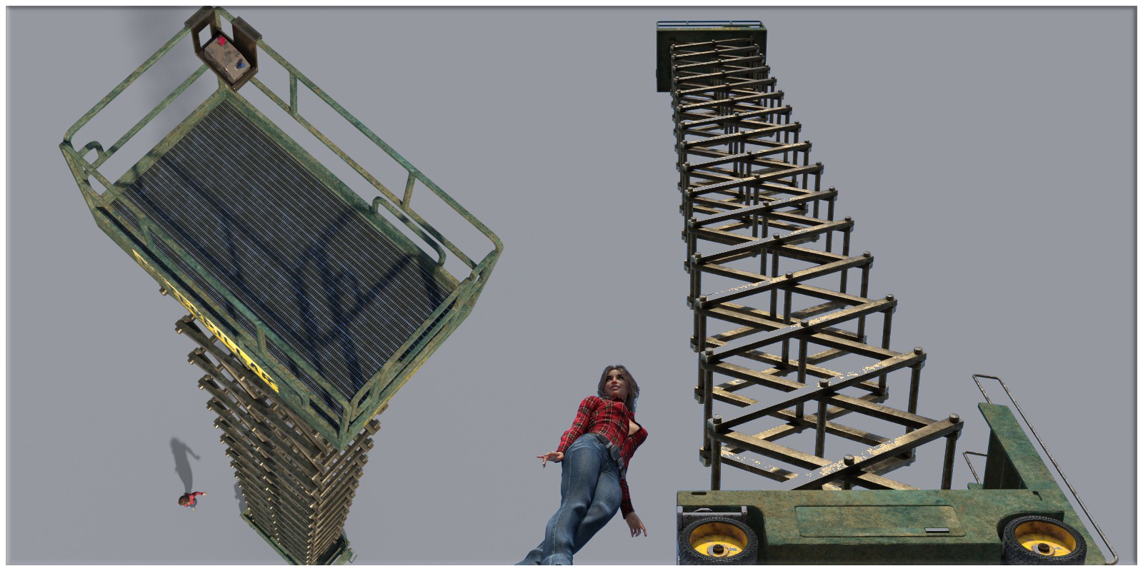 Industrial Warehouse Scissor Lift by N/A