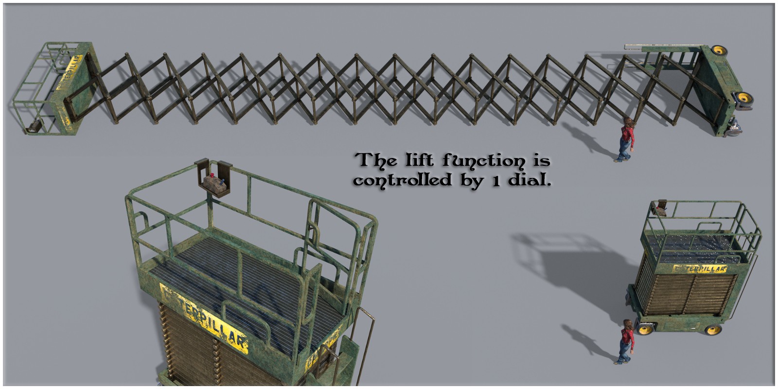 Industrial Warehouse Scissor Lift by N/A