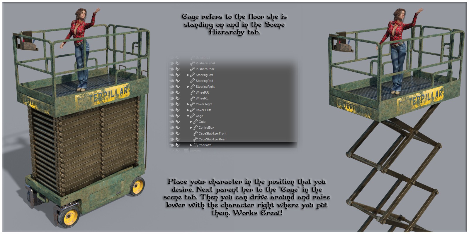 Industrial Warehouse Scissor Lift by N/A