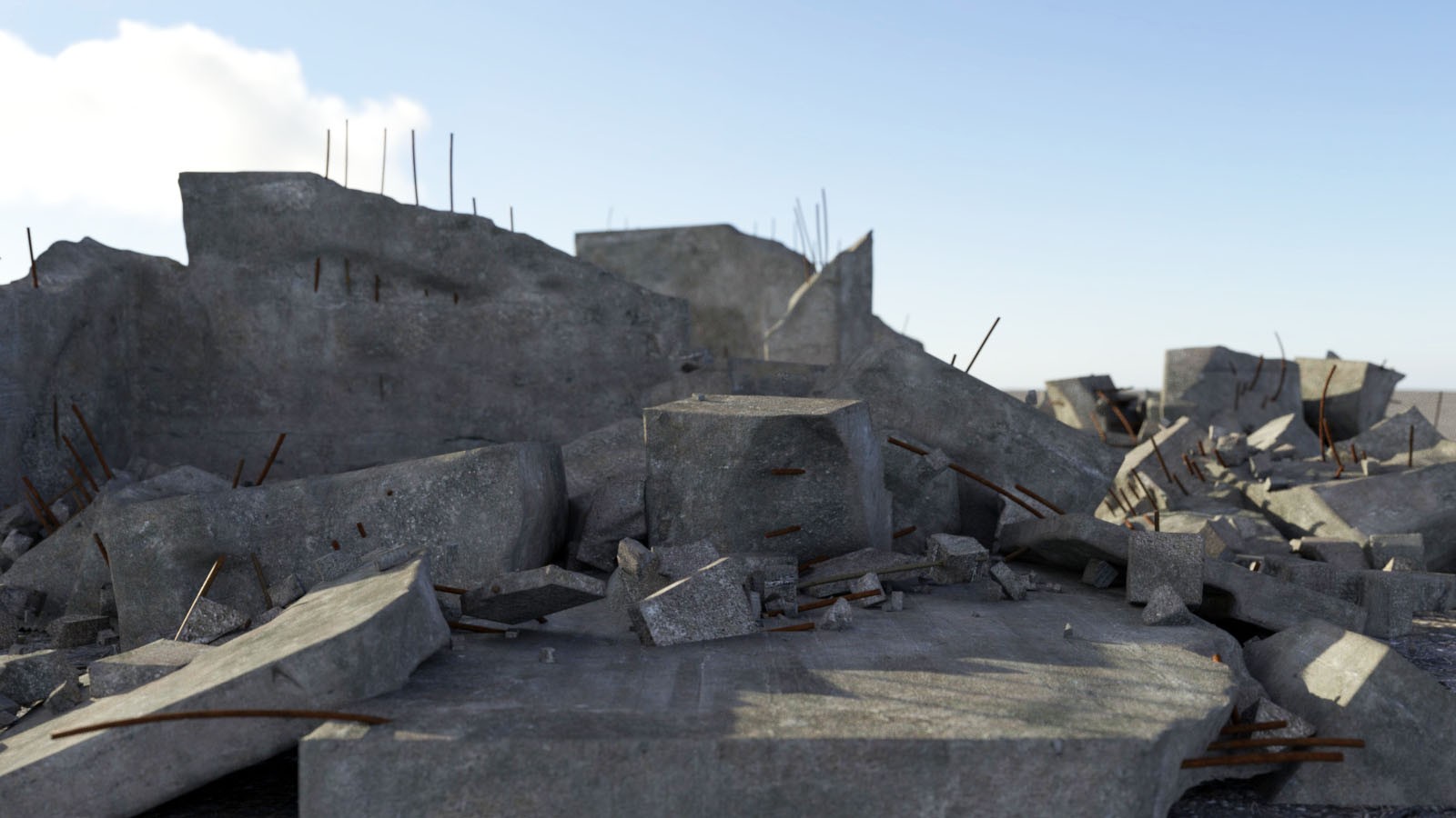 3D Scenery: Concrete World Construction Set by N/A