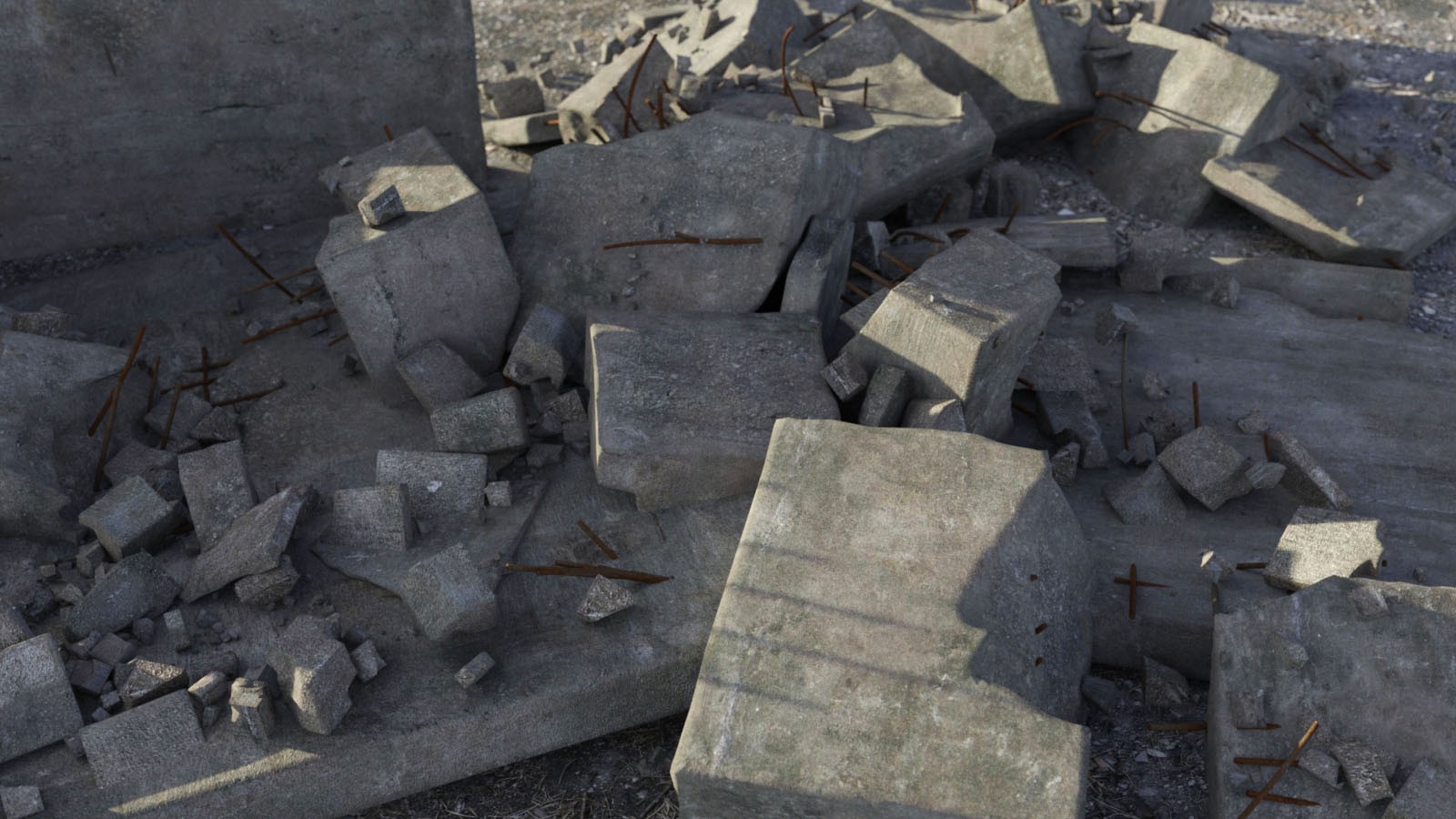 3D Scenery: Concrete World Construction Set by N/A