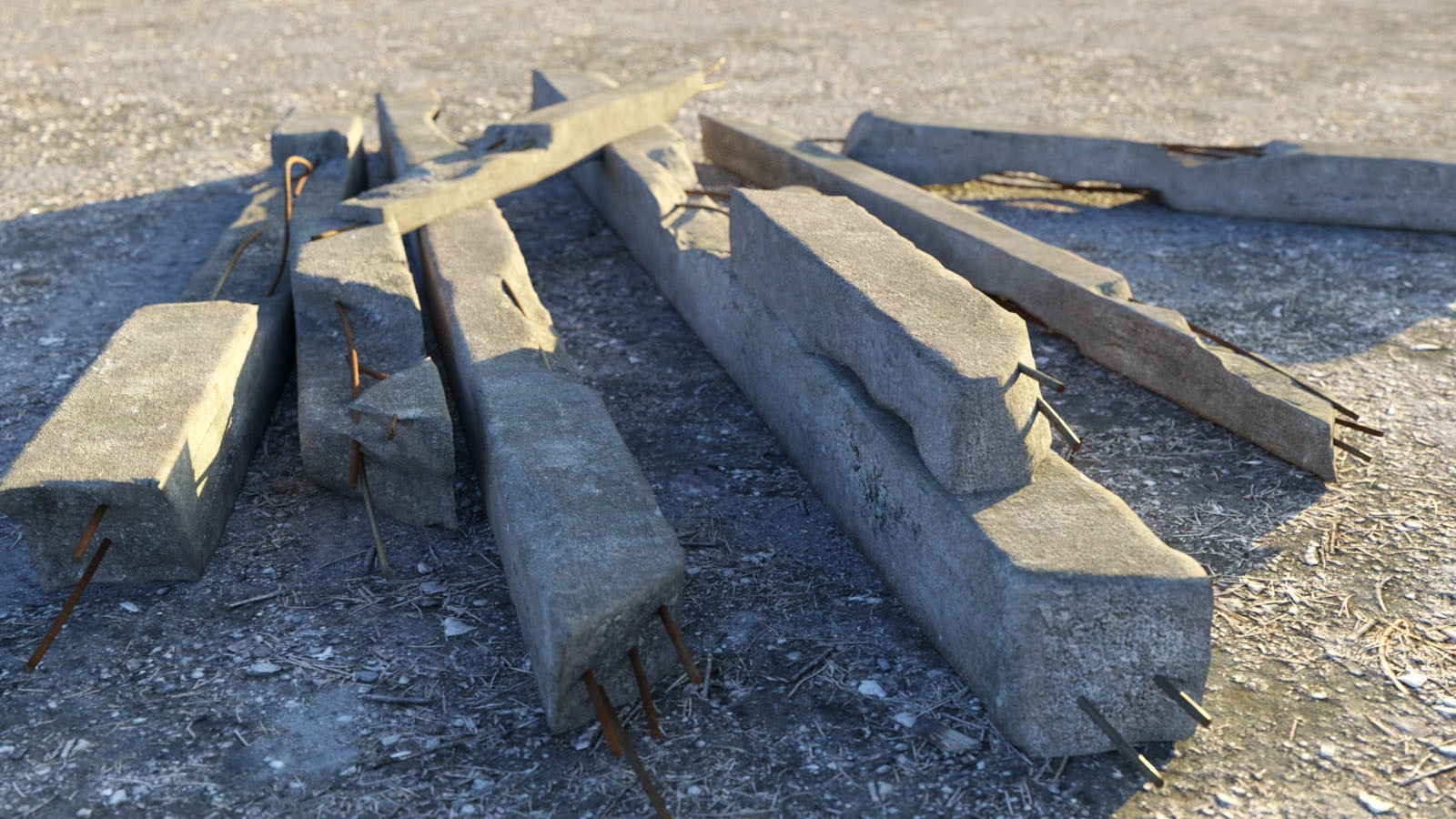 3D Scenery: Concrete World Construction Set by N/A