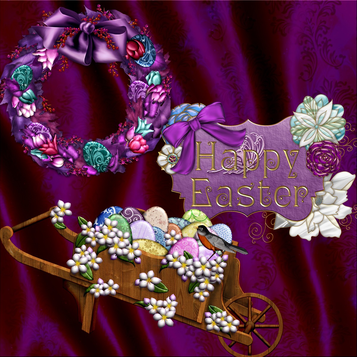 Harvest Moons Easter Flowers by N/A