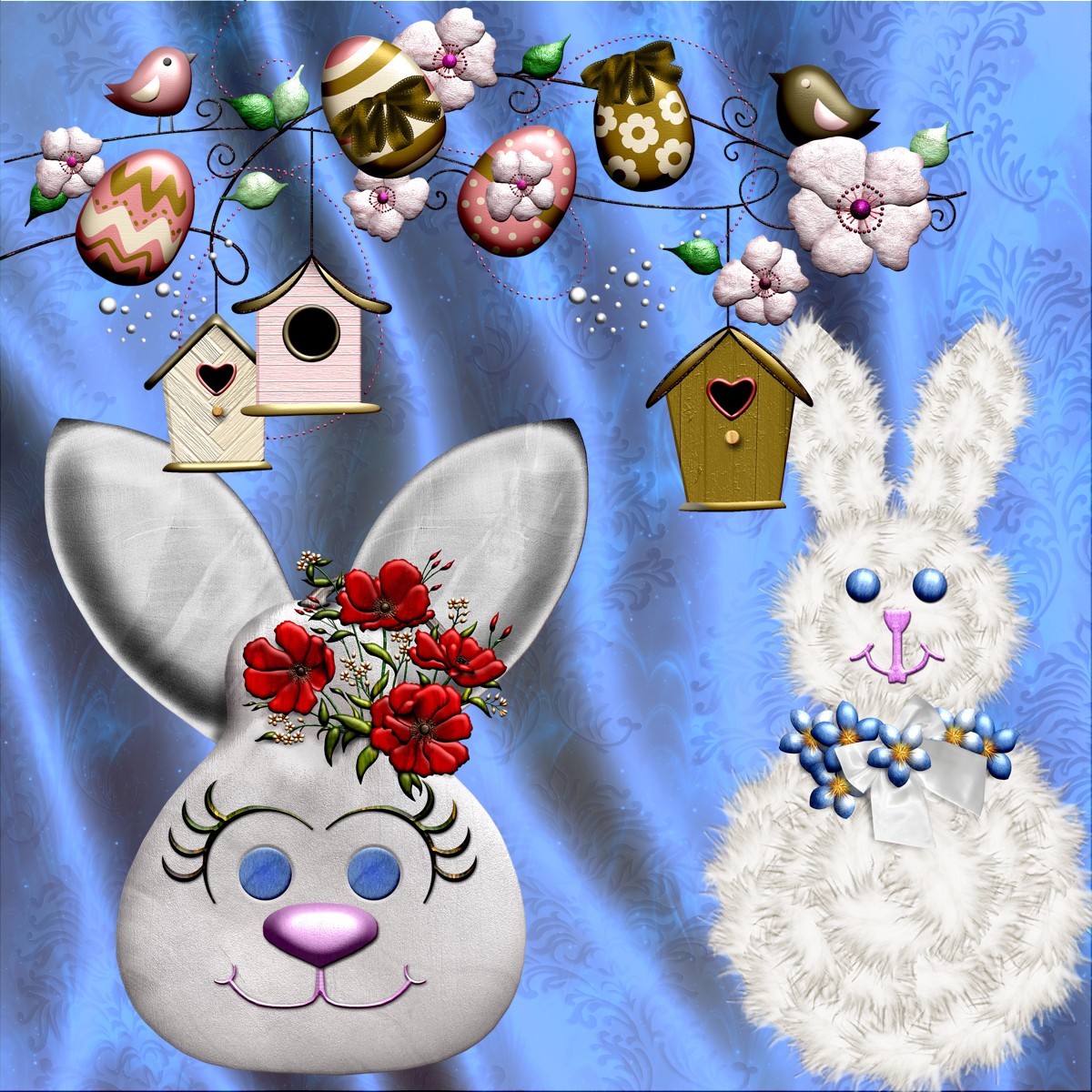 Harvest Moons Easter Flowers by N/A