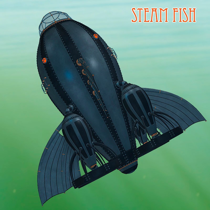 Steam fish for Daz Studio by N/A